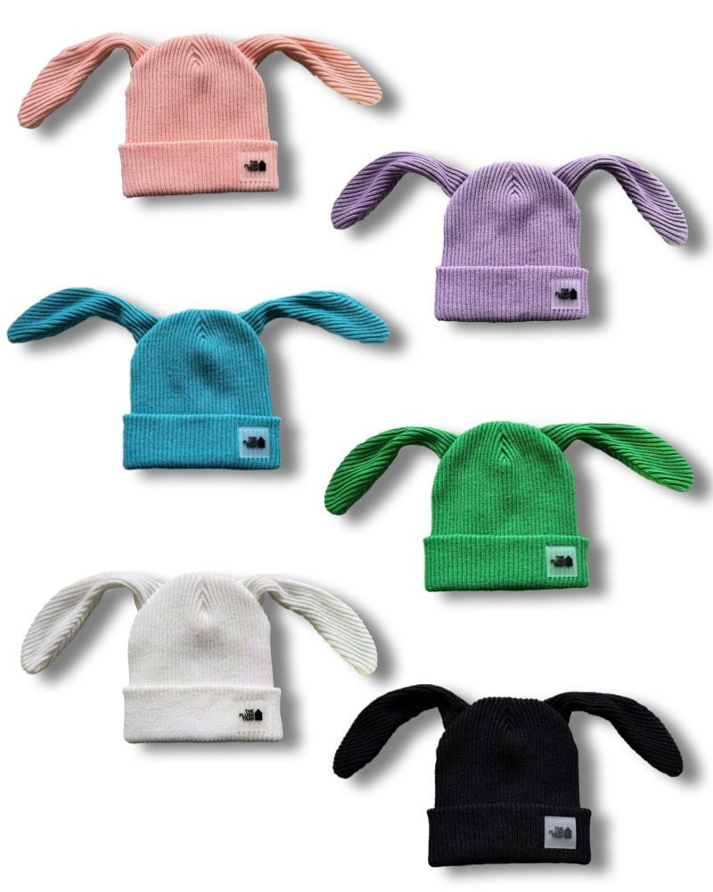 Satin Lined Bunny Beanie Balaclava